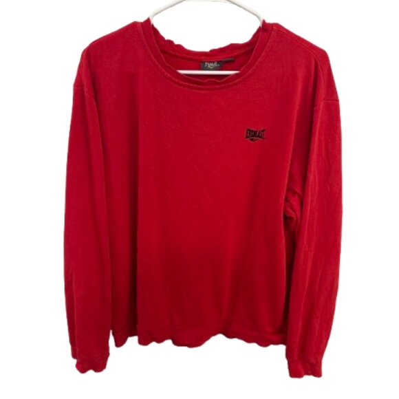 🥊 Men's Everlast Red Sweatshirt - Picture 1 of 4